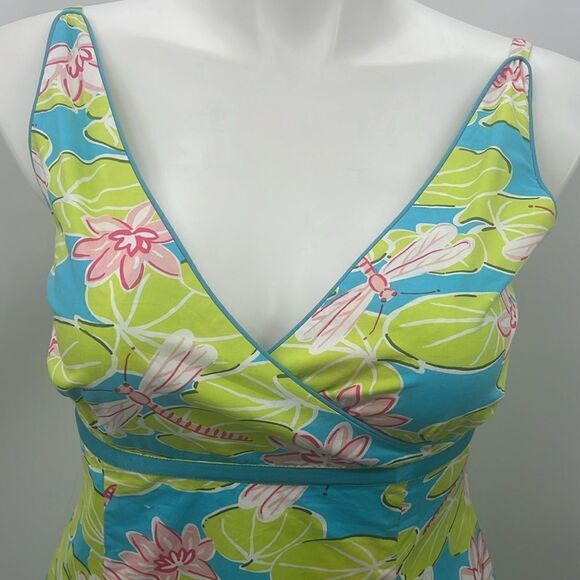 Becky & Max lily pad and dragonfly summer dress size 12 - Picture 3 of 7